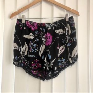 Express Floral Coverup Beach Shorts